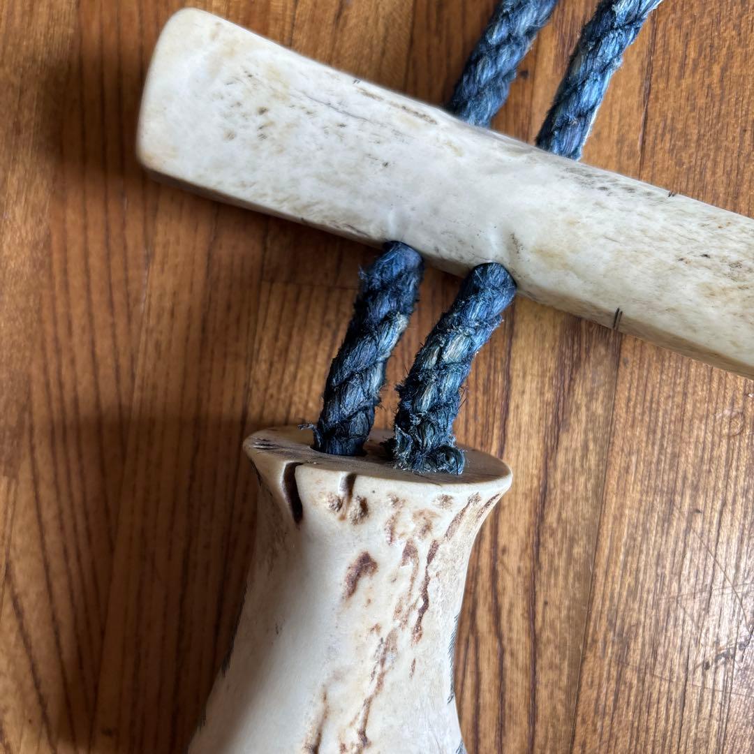 アイヌ 首飾り 鹿角 シトキ タマサイ 民族 民藝 ビンテージ 郷土