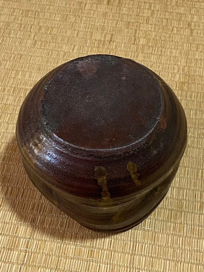 ♦江戸時代 古丹波 四方形 建水 茶道具 四方鉢 丹波焼 古美術品 骨董品