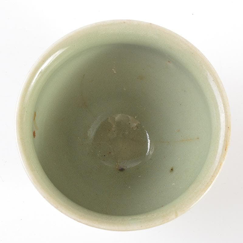 中国　龍泉窯　青磁　酒盃　V　R6505