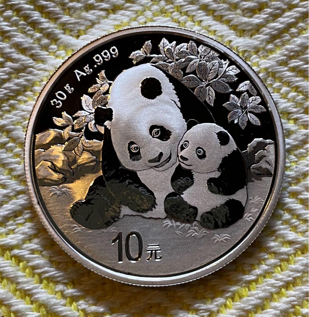 2024年 純銀 パンダ銀貨 30g 中国 10元 シルバー