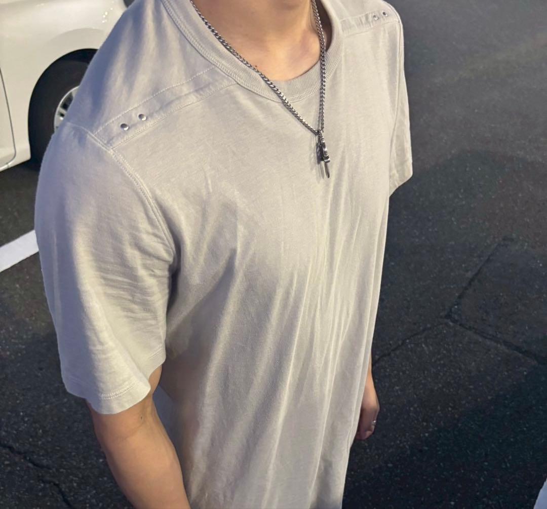 RICK OWENS 19SSショルダーリベット Tシャツ