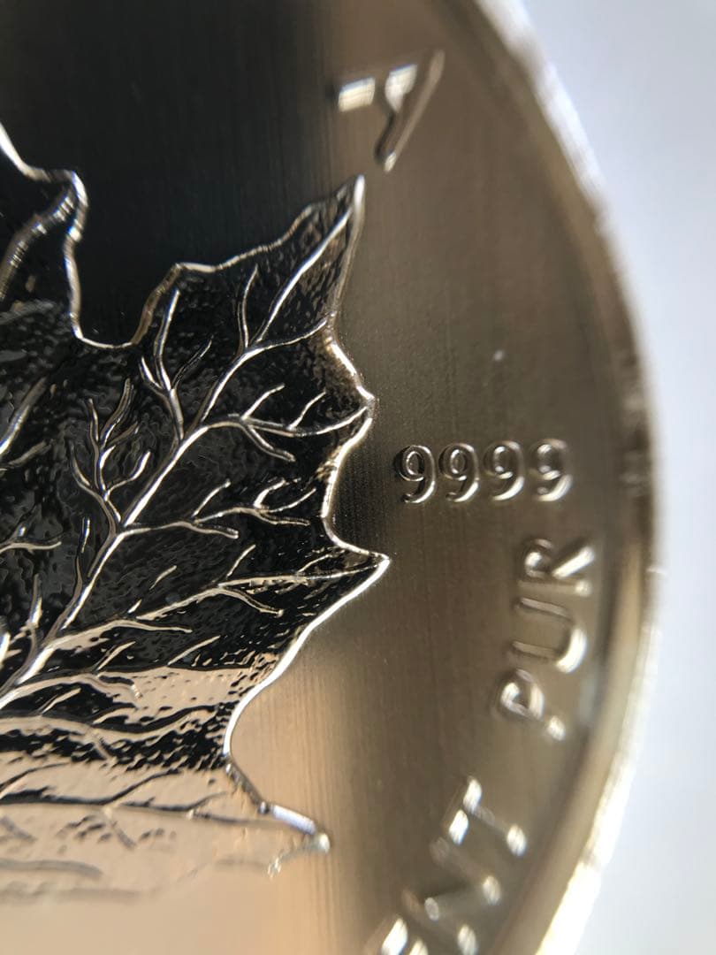 2011年　カナダ メープルリーフ 1オンス銀貨 5ドル