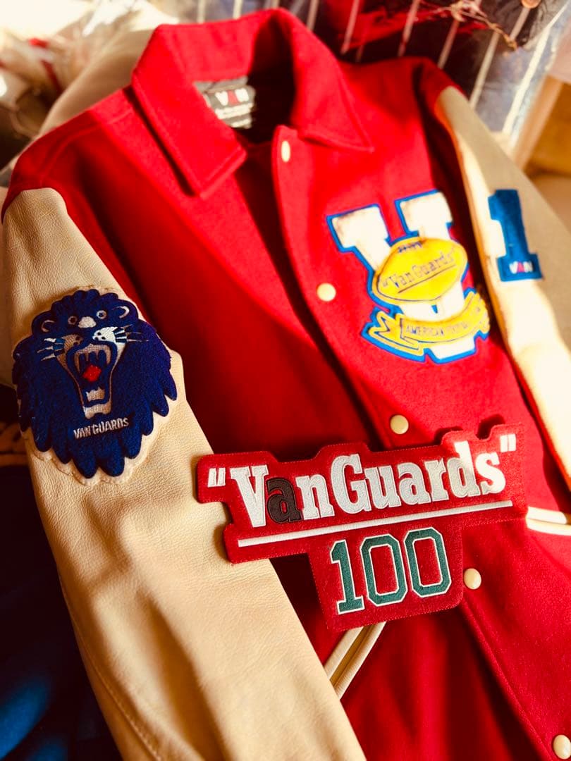 VAN JACKET1980年代コーチャーJACスタジアム　レタード付きM