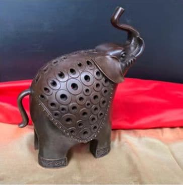 銅器 香炉 吉象香炉 香道具 茶道具 工芸品 美術品 置物