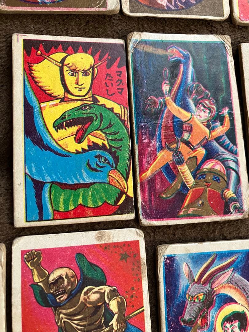 メンコ　角めんこ　昭和レトロ　タイガーマスク　勇者ダン　パーマン　黄金バット