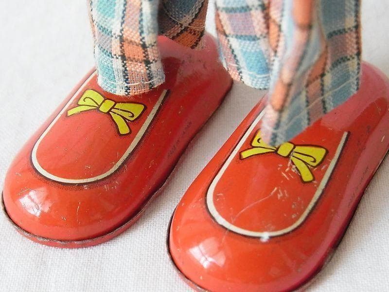 【美品】フラフープガール 1950年代 箱付き ゼンマイ ブリキ (検)ソフビ