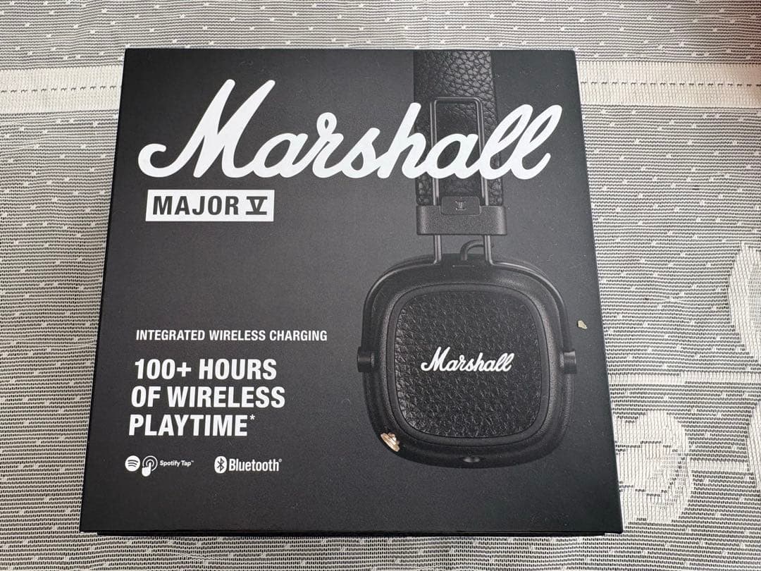 【ほぼ未使用】Marshall Major V ヘッドホン ブラック 付属品完備