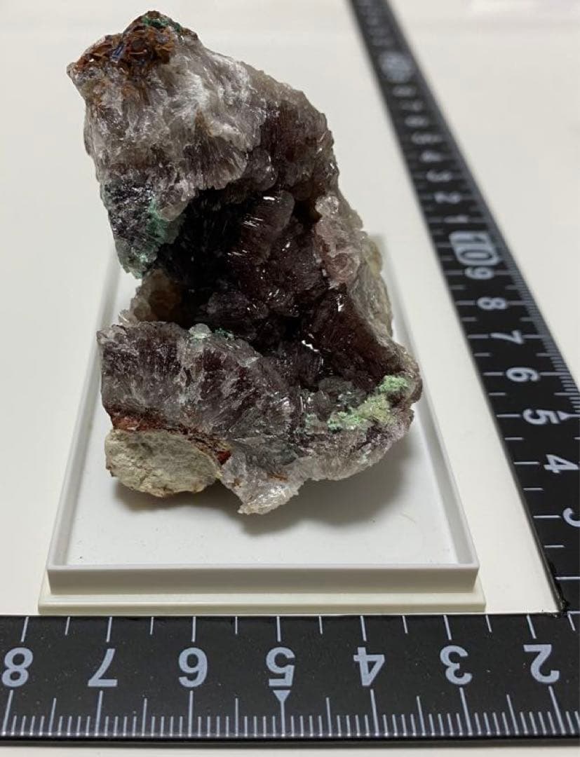 ニューメキシコ産 赤銅鉱入り異極鉱 キュプライト ヘミモルファイト 外国産鉱物