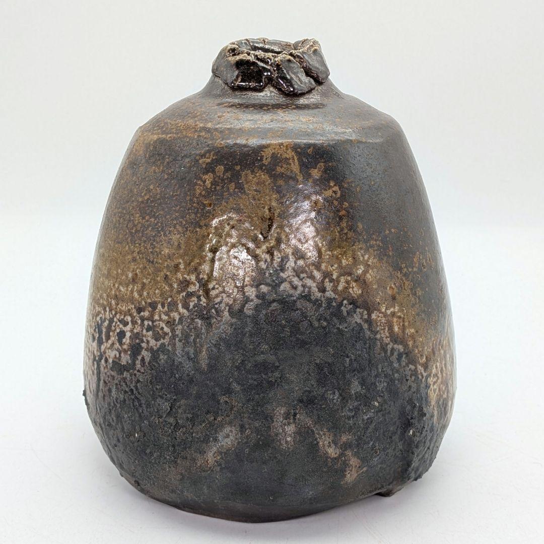 今成研二 備前焼 花器 フラワーベース 花瓶 一輪挿し花入 華道具 茶道具 花生