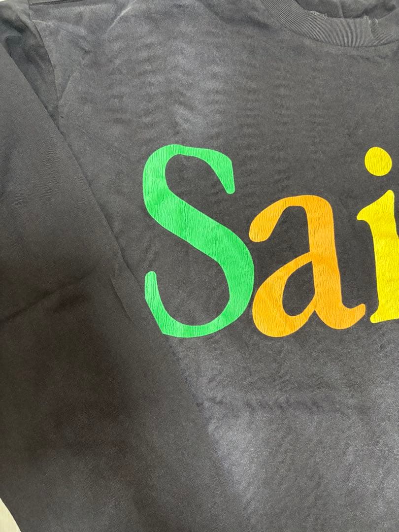 （1点のみ入荷！）セントマイケル SAINT ロンT ブラック 古着 Ｌサイズ