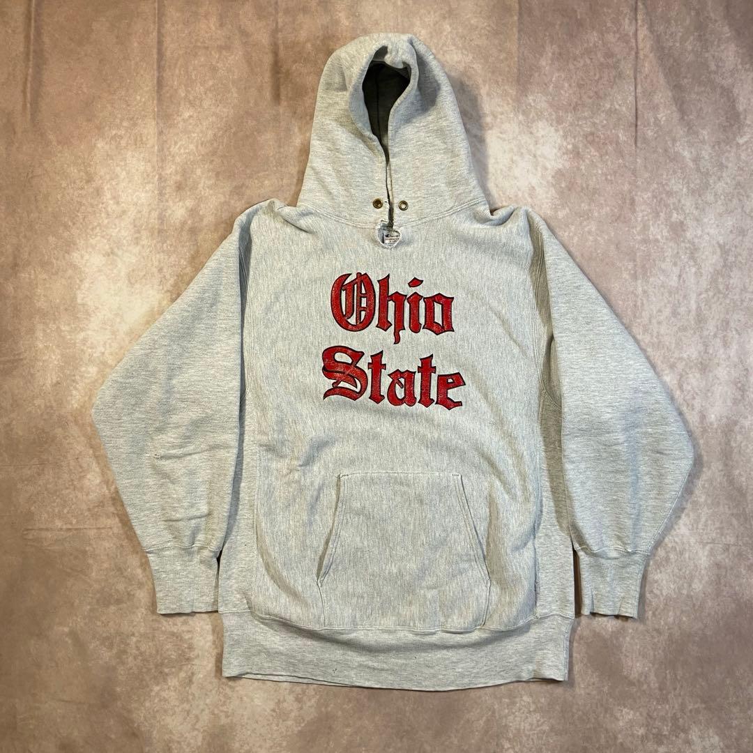 90s champion リバースウィーブ グレー Ohio アメリカ製