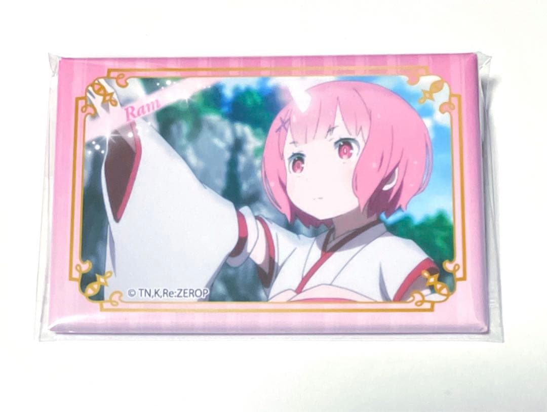 ラム BIG スクエア 缶バッチ Re：ゼロから始める異世界生活 リゼロ 激レア