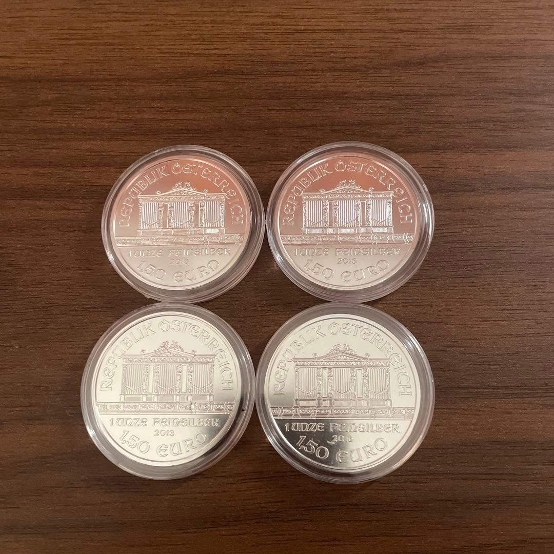 2013年 オーストリア「ウィーン・フィルハーモニー」1オンス 銀貨4枚セット