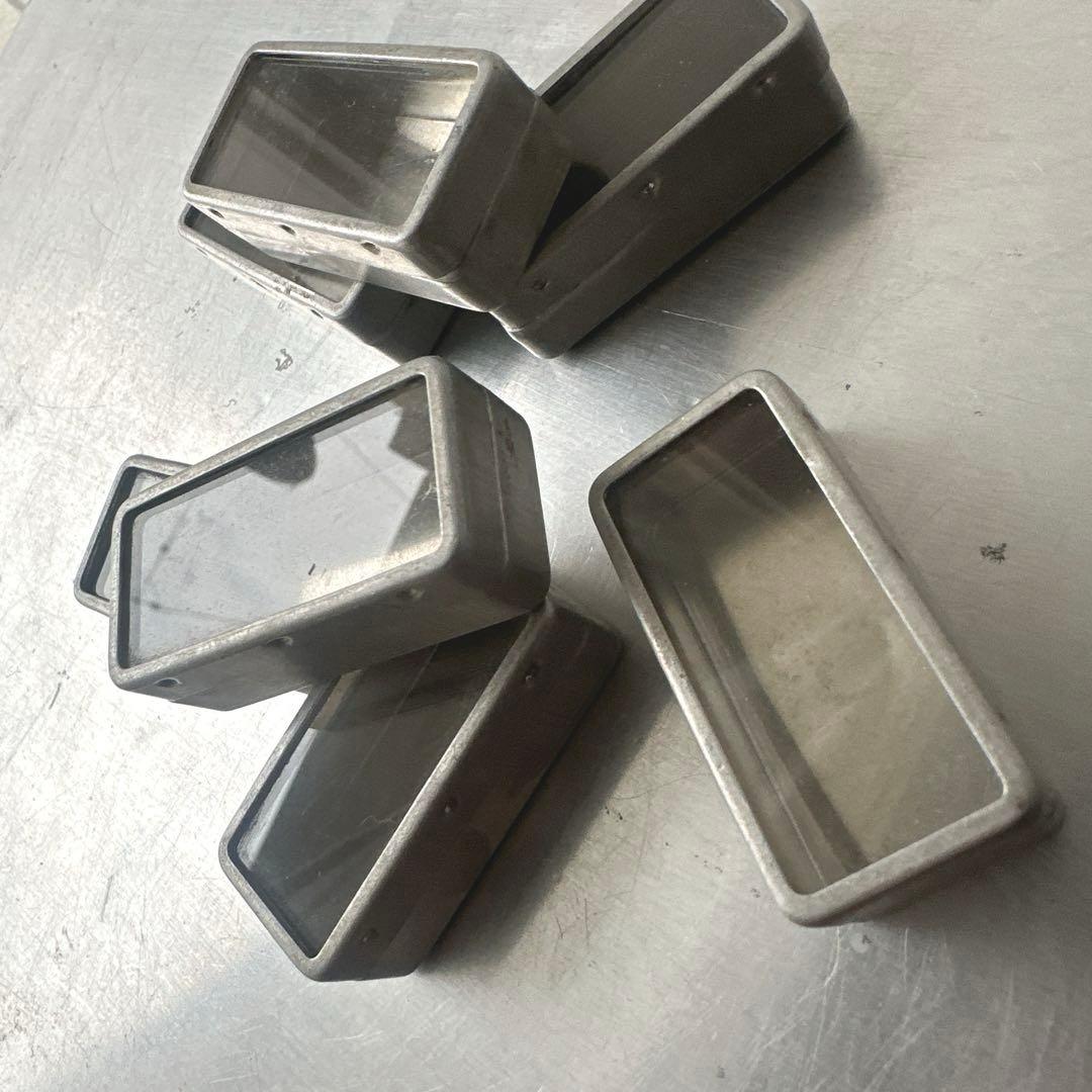 古道具/珍しい長方形のアルミパーツケース7個セット