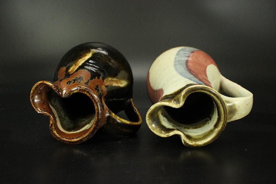 水注 手取花瓶 壱対 恒次作 木箱付(メ1268)