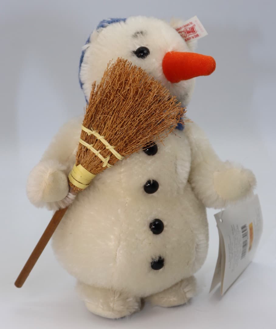 MAN 2001年 STEIFF ほうきを持ったスノウマン 21cm