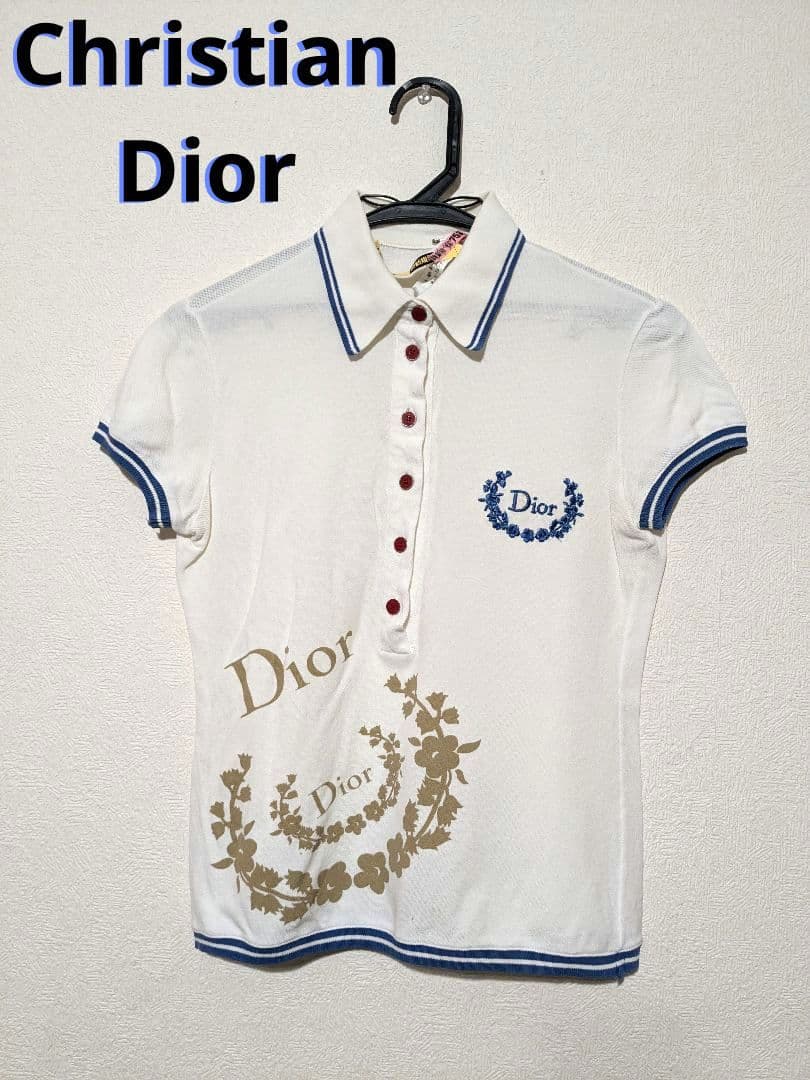Christian Dior ディオール ポロシャツ ホワイト 希少　正規品　S