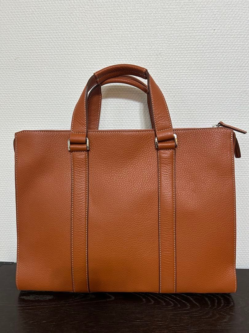 新品未使用✴︎ソメス✴︎ライトブラウンレザー ビジネスバック 男女兼用
