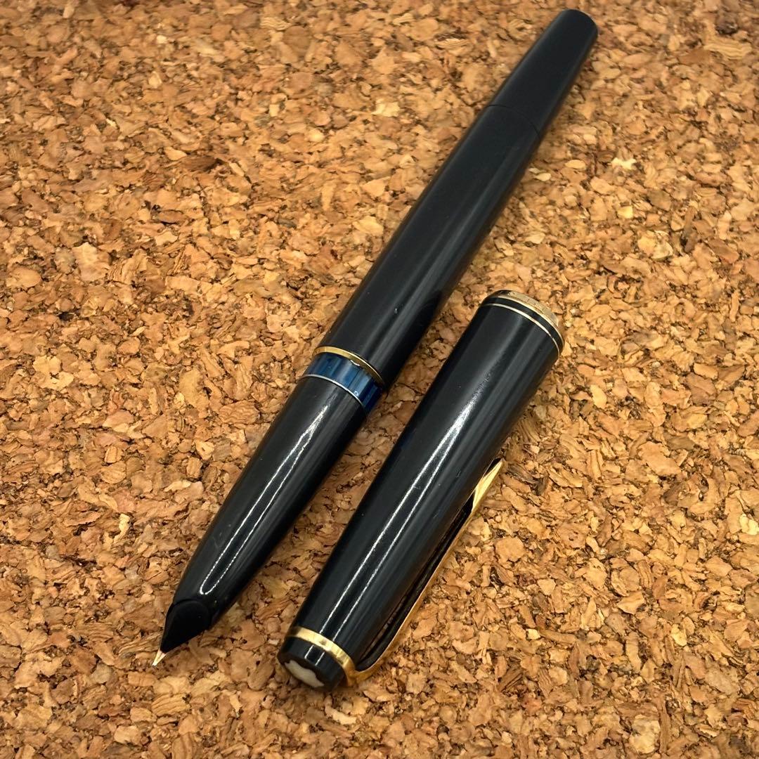 MONTBLANC 万年筆 No,24 青色インクビュー ブラック