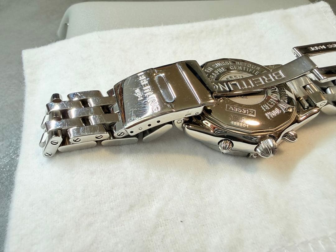 オーバーホール済 ブライトリング A35312 シャドウフライバッククロノグラフ