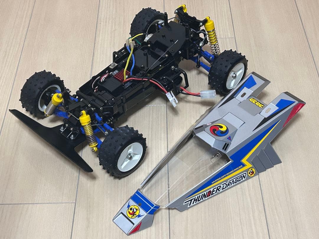 タミヤ スコーチャー シャーシ 当時物 サンダードラゴン ボディ 復刻版 メカ付
