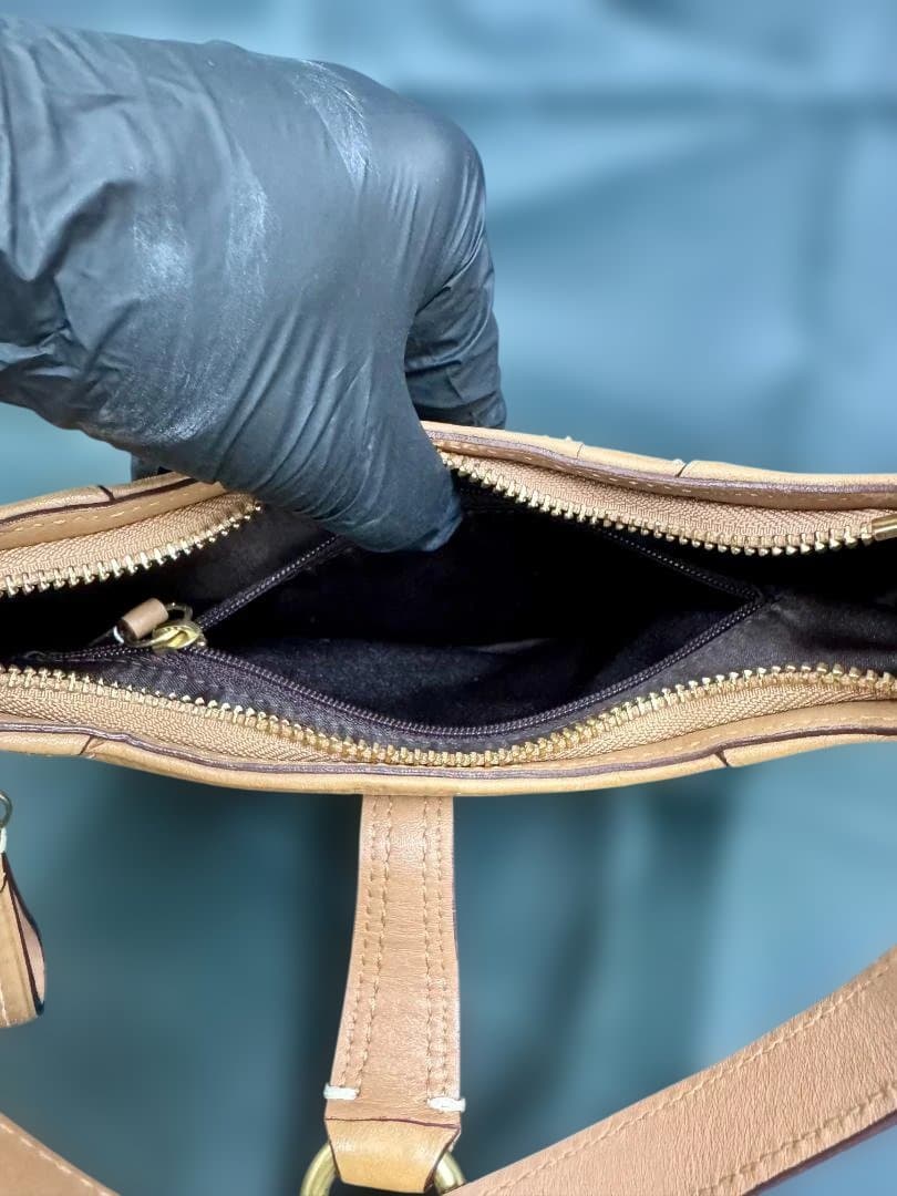 【希少】オールドコーチ セミショルダーバッグ ホーボー 10284 ブラウン 茶