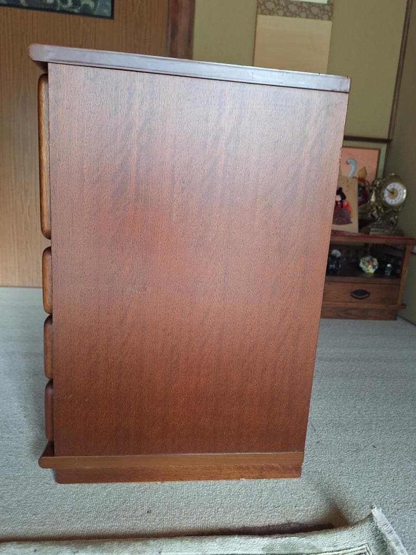 美品！マルニ木工 木製 電話台 キャビネット 飾り棚