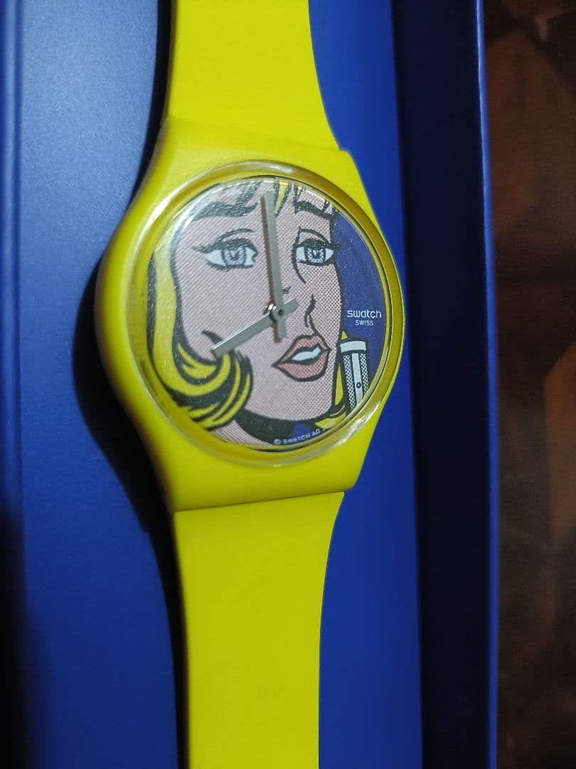 ロイ・リキテンスタイン　スウォッチ　腕時計　イエロー