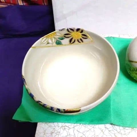 小茶碗と振出し、宮川香雲作、みち番