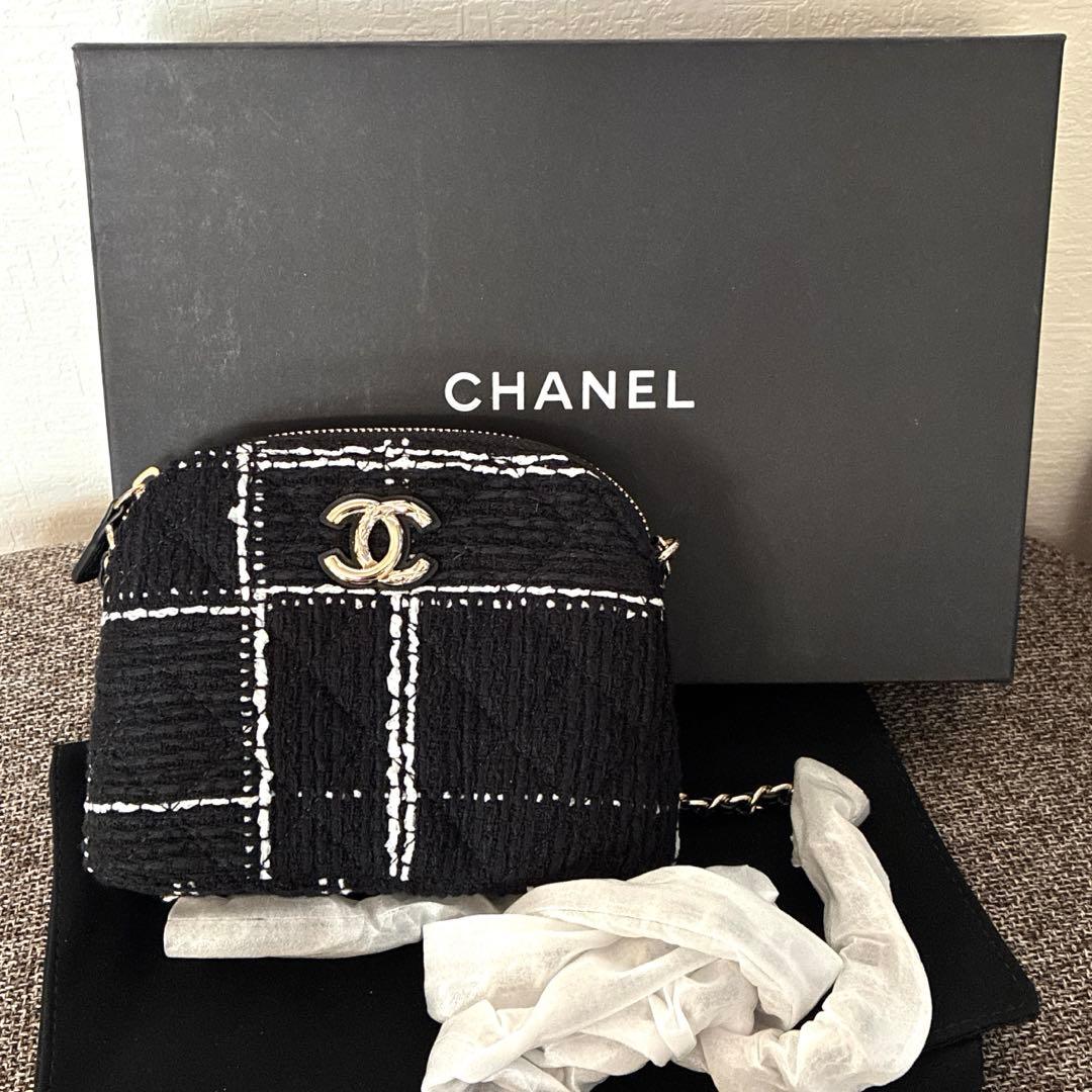 CHANELシャネル ショルダーバッグ チェーンバック　ノベルティ　黒