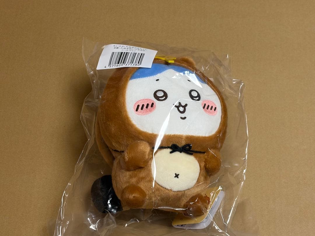 ハチワレ　たぬきだもんくじ　ぬいぐるみ　マスコット　新品