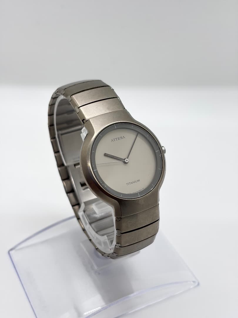【希少・新品電池】シチズン 初代アテッサ 4630-E60205 チタン y2k