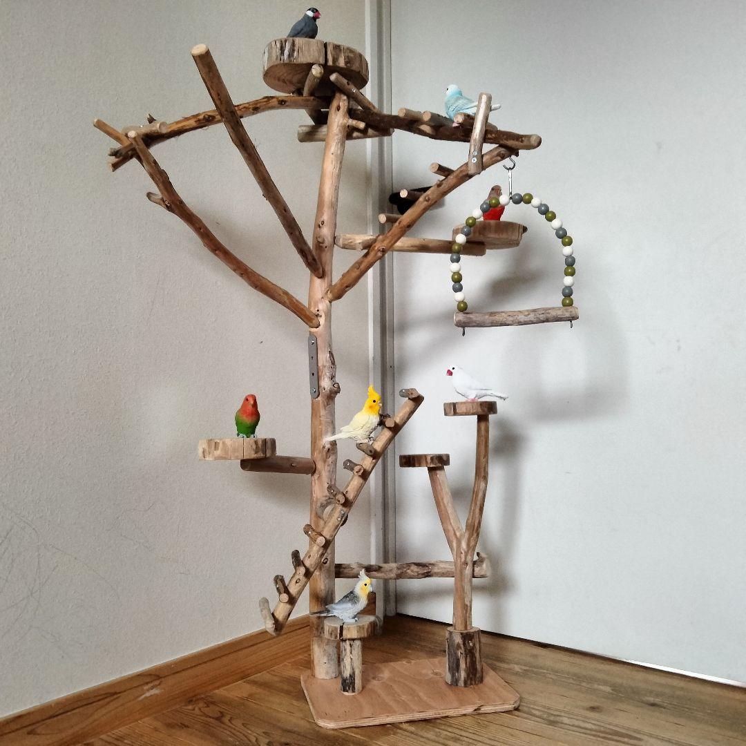 ET バードアスレチックジム 天然木 自然木 流木 止まり木 インコ
