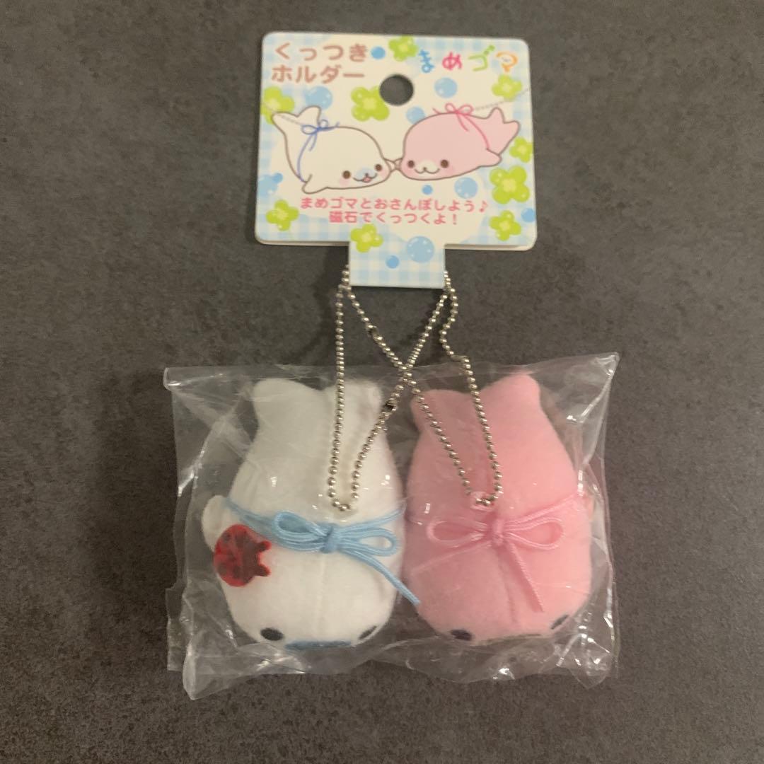 まめゴマ　くっつきホルダー　白ゴマ　桜ゴマ　磁石　サンエックス　平成レトロ