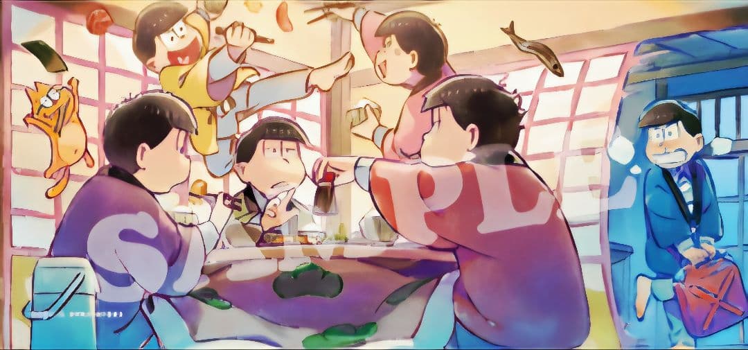 ★おそ松さん★エンスカイ限定/受注生産★ファブリックパネル★冬の朝★新品★