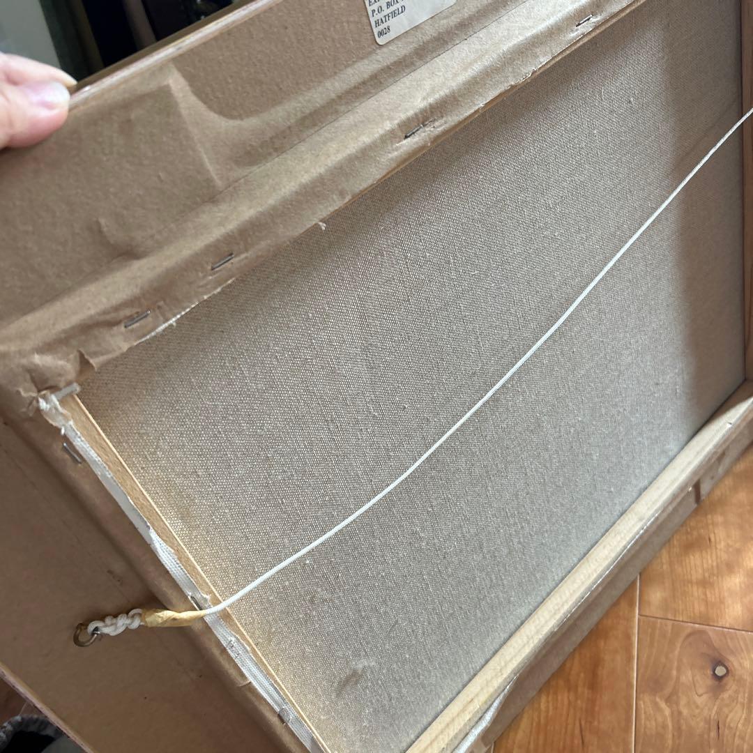 油絵　風景画　額縁付き　肉筆　美術品