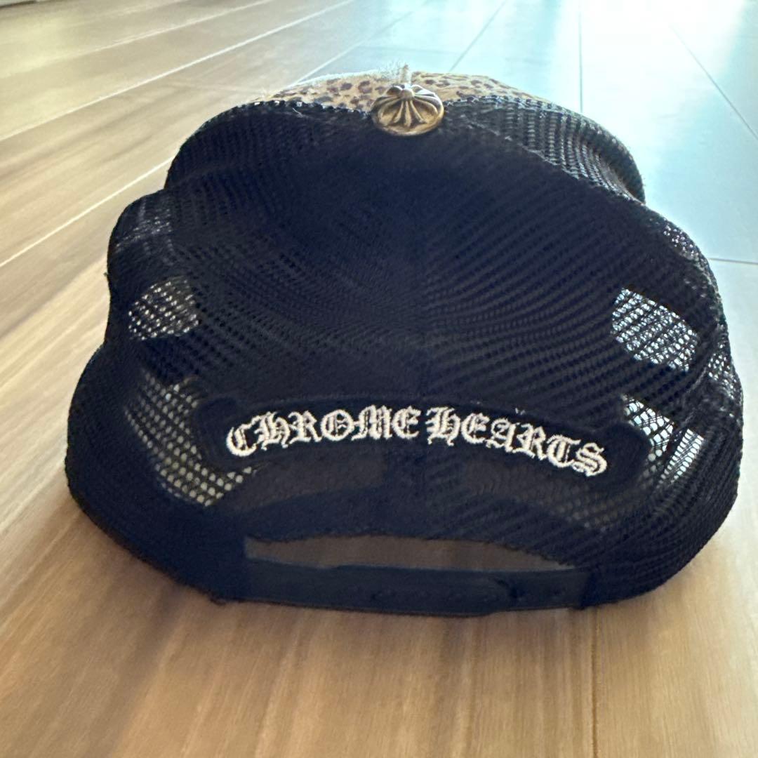 【美品】CHROME HEARTS ヒョウ柄キャップ