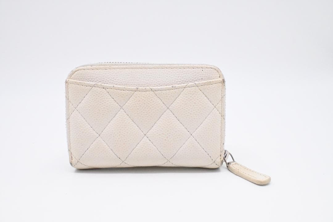 CHANEL　シャネル　キャビアスキン　ラウンドジップ　ココマーク