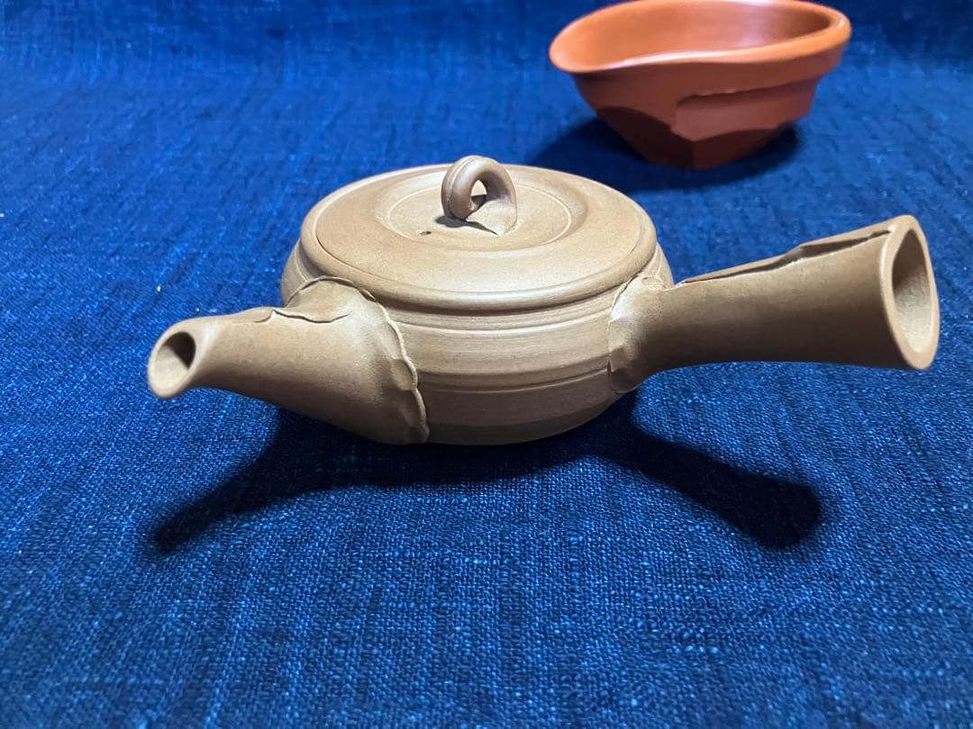 急須　石水　稲葉石水　茶注　常滑焼　煎茶　茶道具