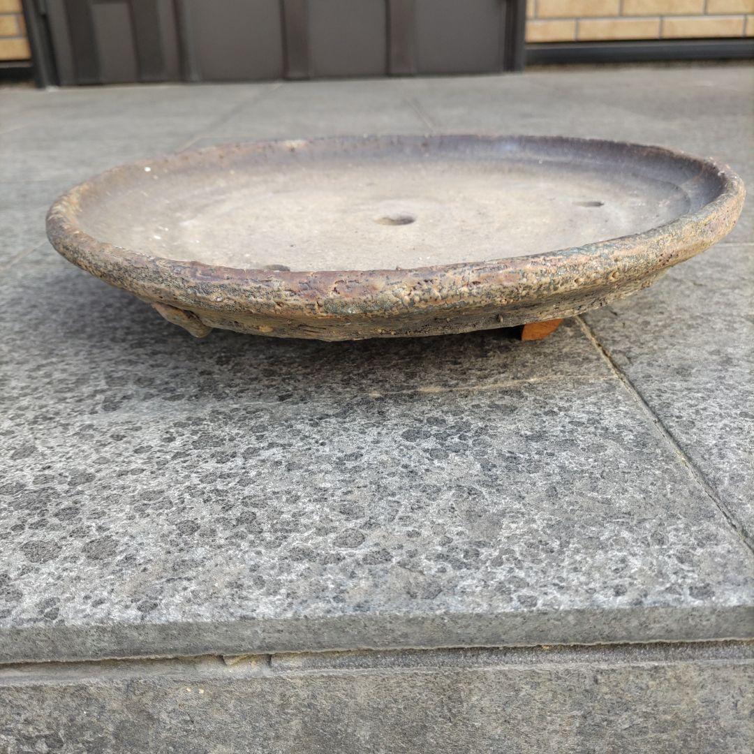 義村秀峰の盆栽鉢、山野草鉢、年代物、常滑焼民芸工芸士、常滑焼、古鉢、