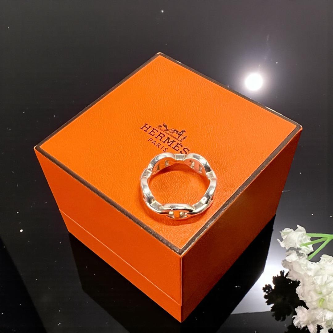 正規品＆超人気商品‼️ エルメス シェーヌダンクル アンシェネ シルバーリング