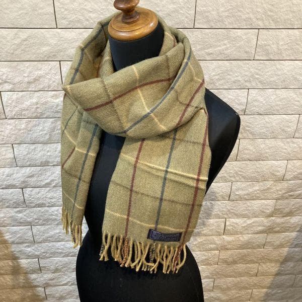 新品 Burberrys バーバリー カシミヤ チェック マフラー 袋付