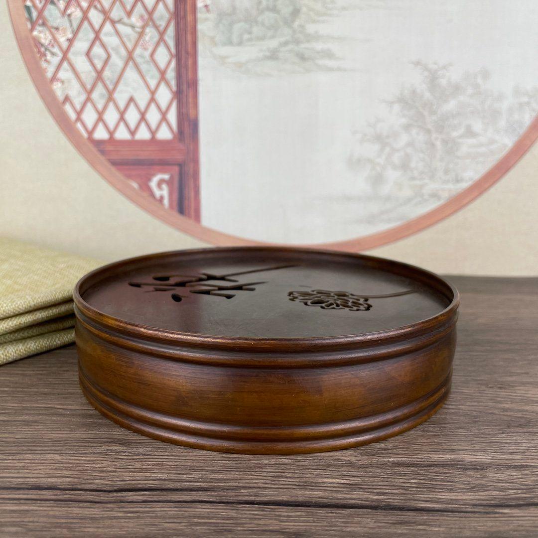 銅器 禅意茶盤 茶託 茶台 工芸品 装飾品 置物