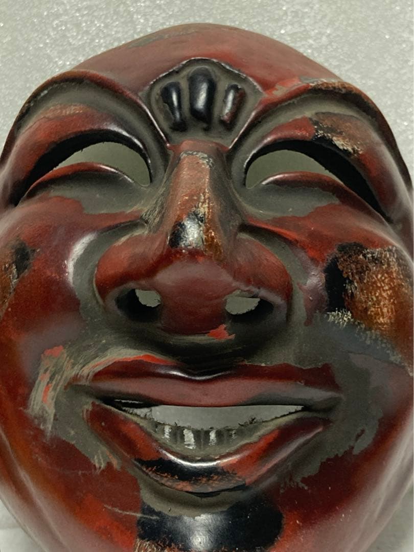 お面　舞楽面　地久面　模国宝　骨董品