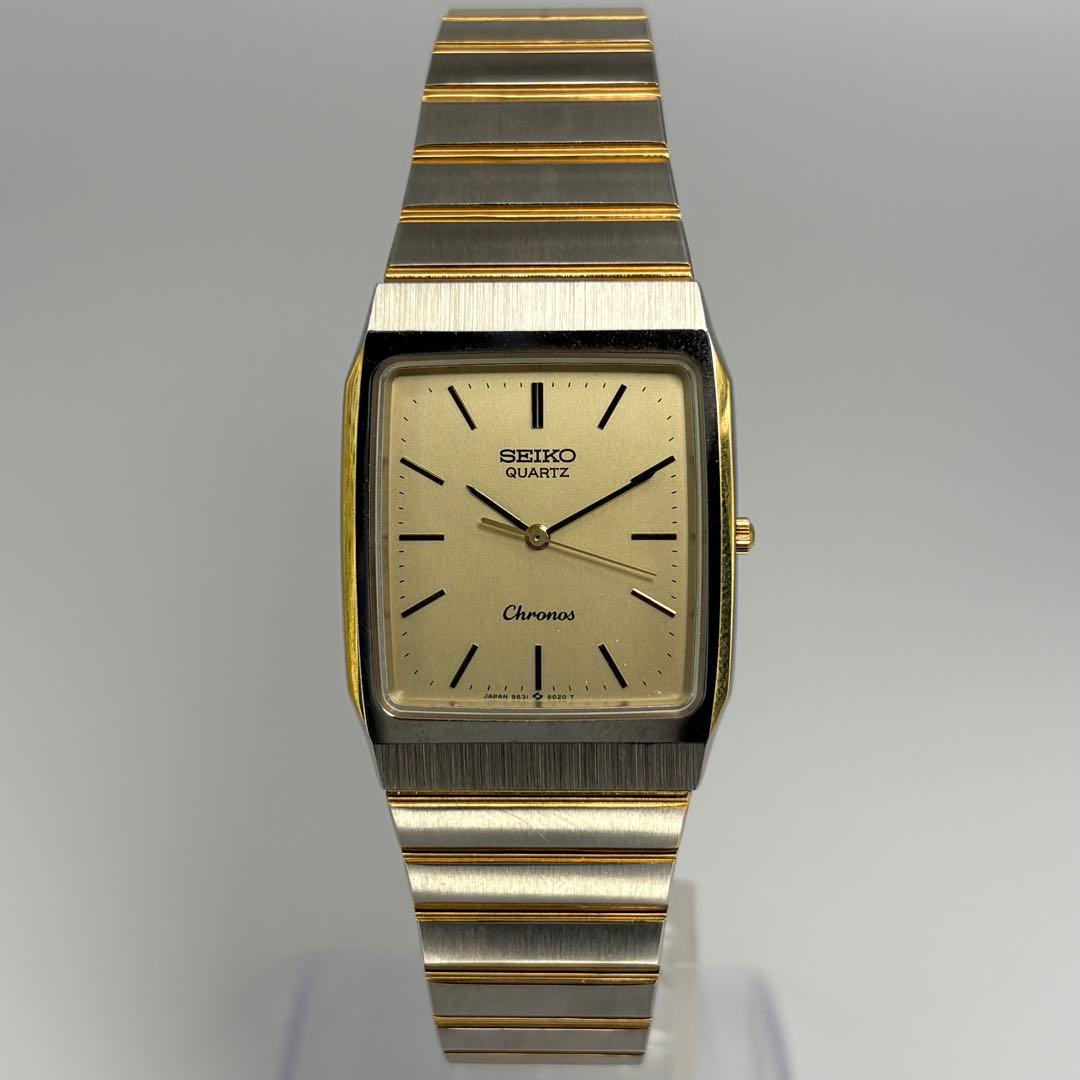 SEIKO Chronos クォーツ腕時計 ゴールド/シルバー