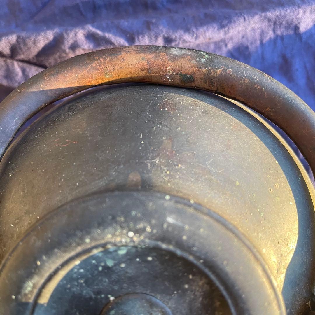 時代物 蔵出し 鉄瓶 鉄製 アンティーク 静かな佇まい 観賞用