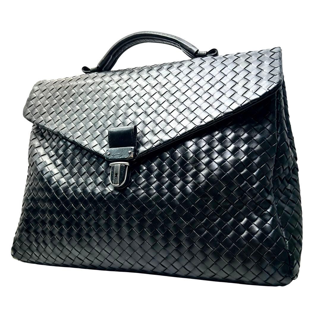 BOTTEGA VENETA ボッテガヴェネタ　ビジネスバッグ　黒　A4収納