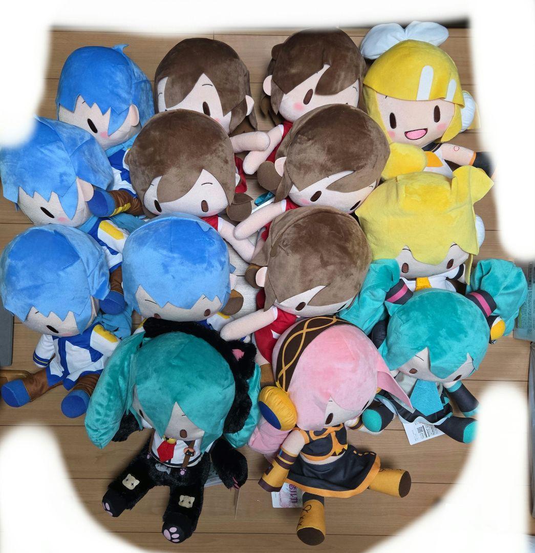 初音ミク 鏡音リン 鏡音レン MEIKO カイト ぬいぐるみ 14点セット