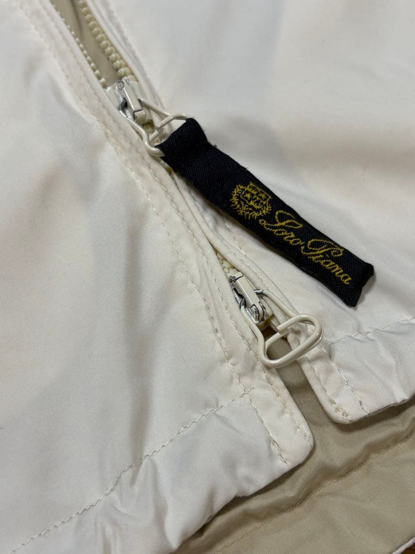 正規品伊製 ロロピアーナ　収納フード付き　ブルゾン　シルクタッチ　size L