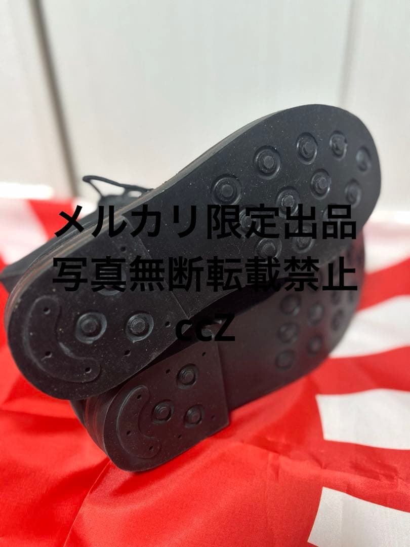 編上靴　黒　本革　代用品